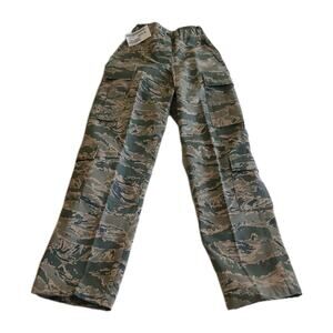 US Air Force Women BDU Pants 2R Green Camo Military Utility Cargo Uniform Surplu